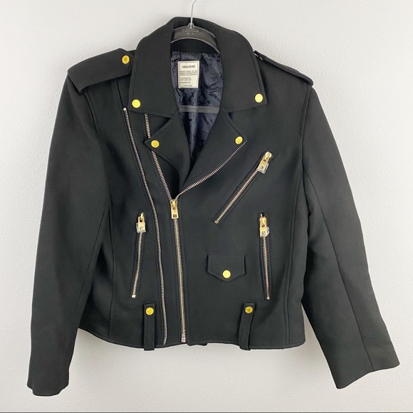 Zadig & Voltaire Jackets & Blazers - Zadig & Voltaire • Moto Wool Jacket